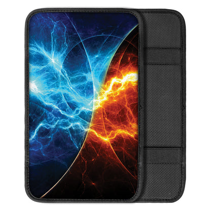 Fire And Ice Energy Print Car Center Console Cover