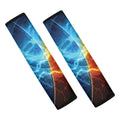 Fire And Ice Energy Print Car Seat Belt Covers