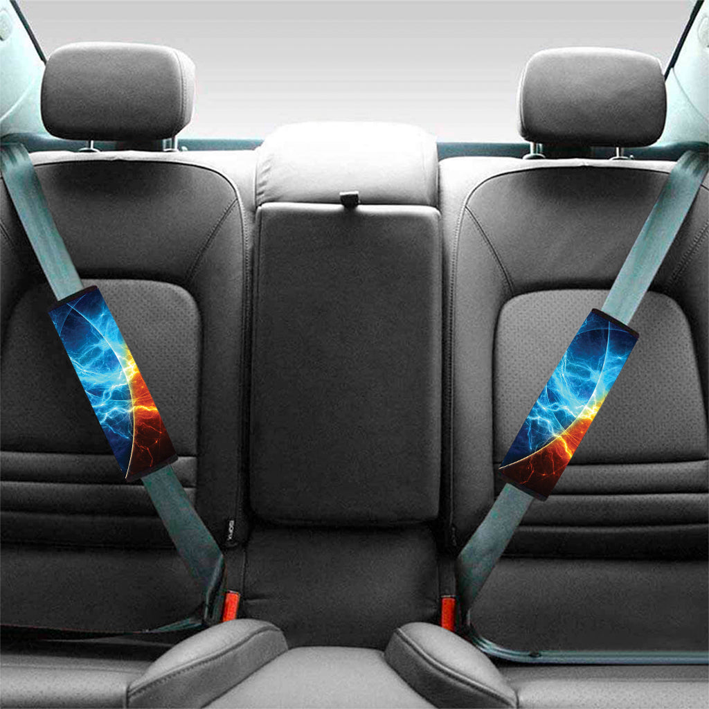 Fire And Ice Energy Print Car Seat Belt Covers