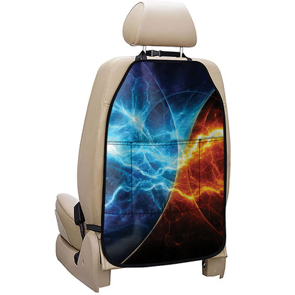 Fire And Ice Energy Print Car Seat Organizers