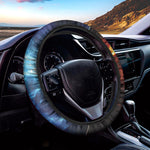 Fire And Ice Energy Print Car Steering Wheel Cover