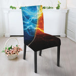 Fire And Ice Energy Print Dining Chair Slipcover