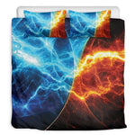 Fire And Ice Energy Print Duvet Cover Bedding Set