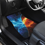 Fire And Ice Energy Print Front and Back Car Floor Mats