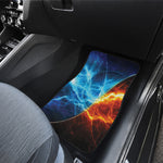 Fire And Ice Energy Print Front and Back Car Floor Mats