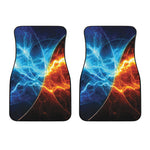 Fire And Ice Energy Print Front Car Floor Mats