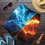 Fire And Ice Energy Print Men's Shorts