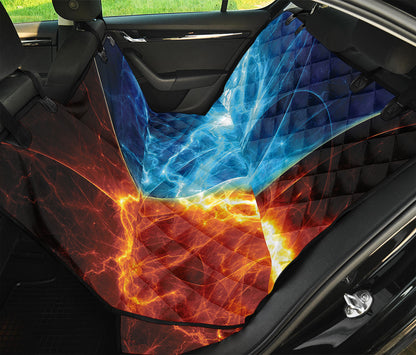 Fire And Ice Energy Print Pet Car Back Seat Cover