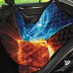 Fire And Ice Energy Print Pet Car Back Seat Cover