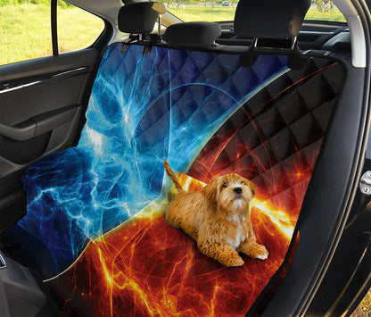 Fire And Ice Energy Print Pet Car Back Seat Cover