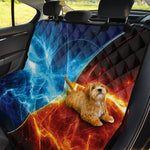 Fire And Ice Energy Print Pet Car Back Seat Cover