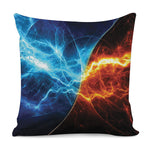 Fire And Ice Energy Print Pillow Cover