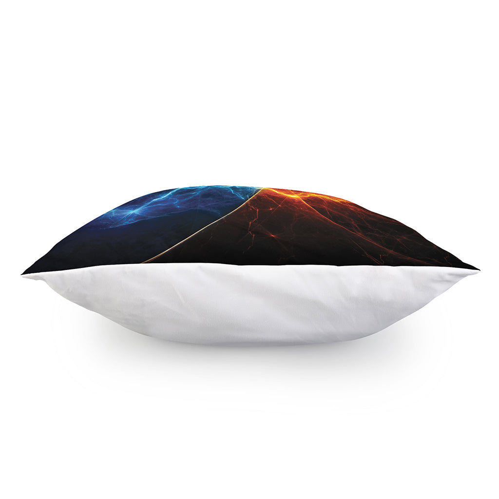 Fire And Ice Energy Print Pillow Cover