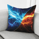 Fire And Ice Energy Print Pillow Cover