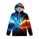 Fire And Ice Energy Print Pullover Hoodie