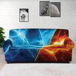 Fire And Ice Energy Print Sofa Cover