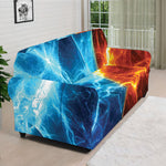 Fire And Ice Energy Print Sofa Cover