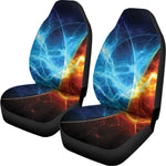 Fire And Ice Energy Print Universal Fit Car Seat Covers