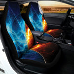 Fire And Ice Energy Print Universal Fit Car Seat Covers