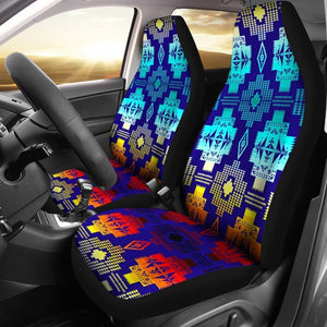 Fire And Ice Native Tribal Universal Fit Car Seat Covers GearFrost