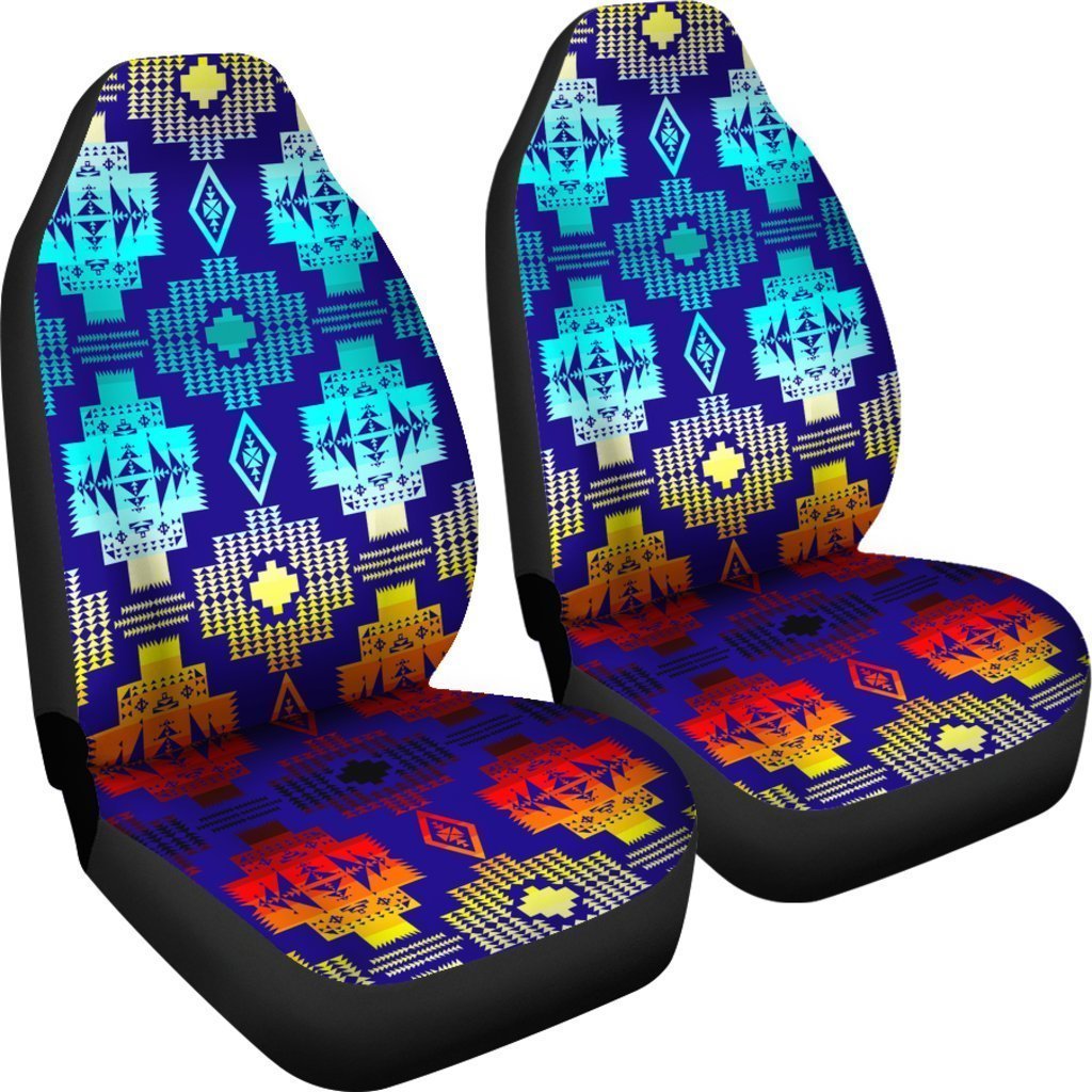 Fire And Ice Native Tribal Universal Fit Car Seat Covers GearFrost