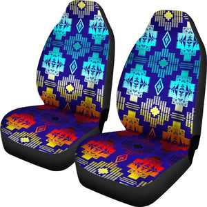 Fire And Ice Native Tribal Universal Fit Car Seat Covers GearFrost