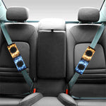 Fire And Ice Sparkle Yin Yang Print Car Seat Belt Covers