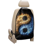 Fire And Ice Sparkle Yin Yang Print Car Seat Organizers
