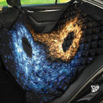 Fire And Ice Sparkle Yin Yang Print Pet Car Back Seat Cover
