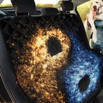 Fire And Ice Sparkle Yin Yang Print Pet Car Back Seat Cover