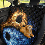 Fire And Ice Sparkle Yin Yang Print Pet Car Back Seat Cover