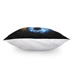 Fire And Ice Sparkle Yin Yang Print Pillow Cover