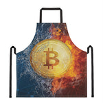 Fire And Water Bitcoin Print Apron