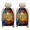 Fire And Water Bitcoin Print Car Seat Organizers