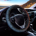 Fire And Water Bitcoin Print Car Steering Wheel Cover