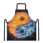 Fire And Water Yin Yang Print Apron