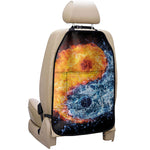 Fire And Water Yin Yang Print Car Seat Organizers