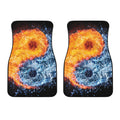 Fire And Water Yin Yang Print Front Car Floor Mats