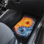 Fire And Water Yin Yang Print Front Car Floor Mats