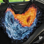 Fire And Water Yin Yang Print Pet Car Back Seat Cover