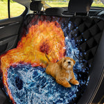 Fire And Water Yin Yang Print Pet Car Back Seat Cover