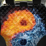 Fire And Water Yin Yang Print Pet Car Back Seat Cover