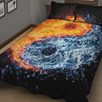 Fire And Water Yin Yang Print Quilt Bed Set