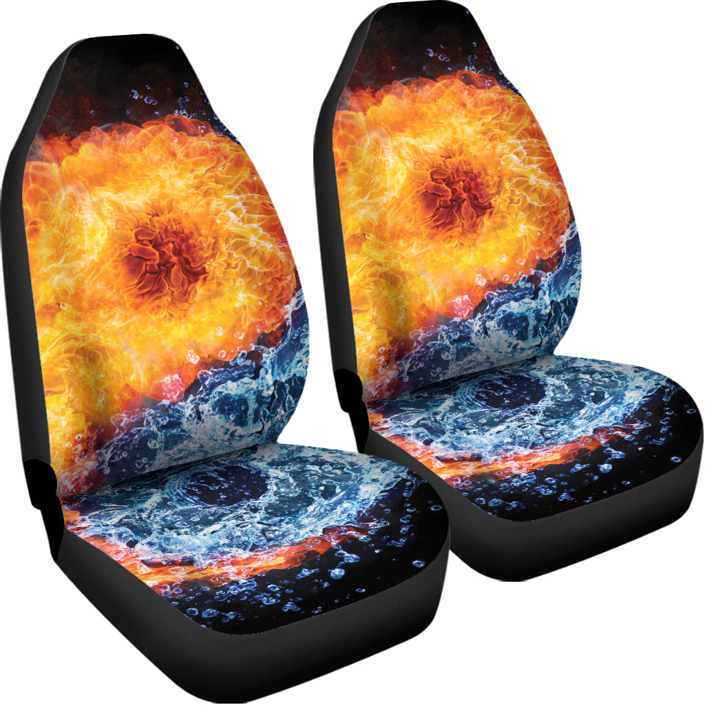 Fire And Water Yin Yang Print Universal Fit Car Seat Covers