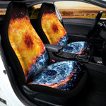 Fire And Water Yin Yang Print Universal Fit Car Seat Covers