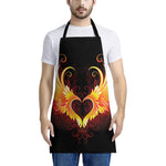 Fire Angel Wings Print Apron
