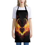 Fire Angel Wings Print Apron