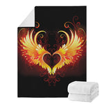 Fire Angel Wings Print Blanket
