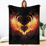 Fire Angel Wings Print Blanket