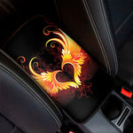 Fire Angel Wings Print Car Center Console Cover